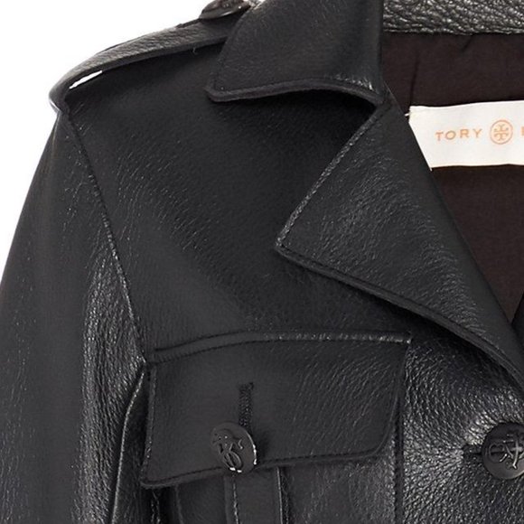BNWT $1998 Tory Burch Leather Sargent Pepper Jacket size 6 - Picture 9 of 12